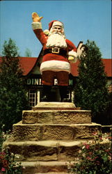 Santa Claus Statue, Santa Claus Land Indiana Postcard Postcard