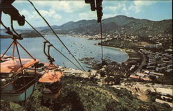 Tramway Overlooking Yacht Haven Postcard