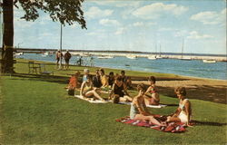 The Great Lakes and Memorial Park & Marina Postcard