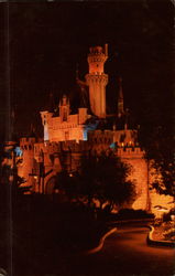 Sleeping Beauty Castle at night Anaheim, CA Disney Postcard Postcard