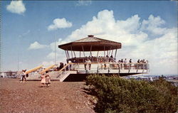 Overlook observation lookout Quebec Canada Postcard Postcard