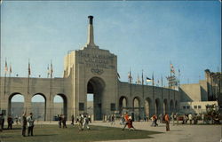 Los Angeles Memorial Coliseum California Postcard Postcard