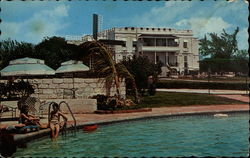Sam Lord's Castle with swimming pool Postcard