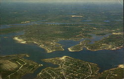 Air view of the Wareham Beaches Postcard