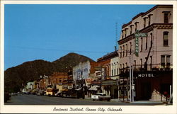 Business District Cañon City, CO Postcard Postcard