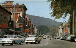 Business District Franklin, PA Postcard Postcard