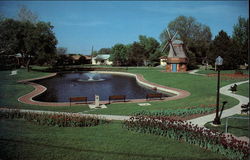 Sunken Gardens Park Pella, IA Postcard Postcard