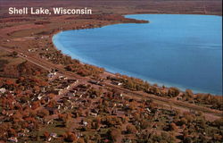 Shell Lake in Wisconin Postcard