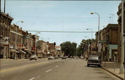 Downtown Waupun Wisconsin Postcard Postcard