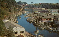Noyo Harbor Fort Bragg, CA Postcard Postcard
