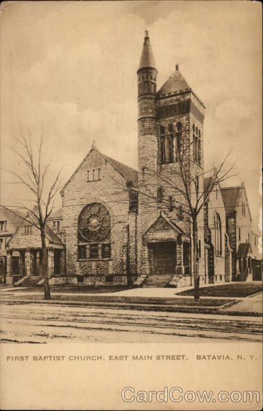 First Baptist Church, East Main Street Batavia New York