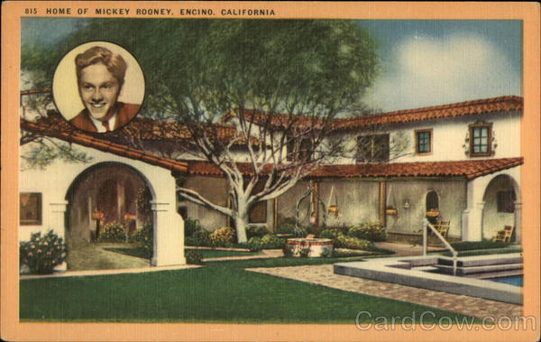 Home of Mickey Rooney Encino California