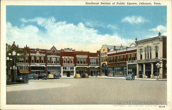 Southeast Section of Public Square Lebanon Tennessee