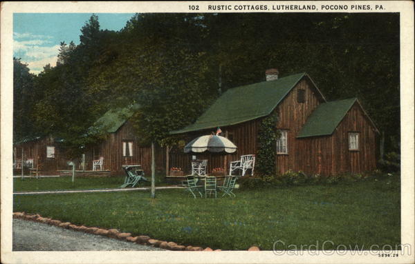 Rustic Cottages, Lutherland Pocono Pines Pennsylvania