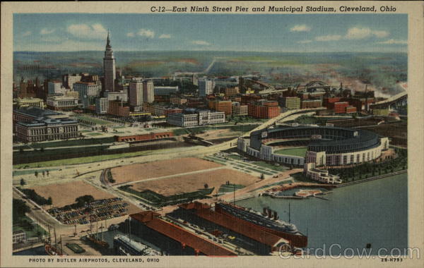 East Ninth Street Pier and Municipal Stadium Cleveland Ohio