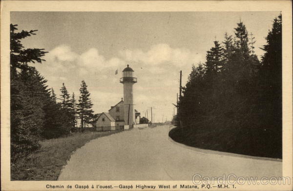 Chemi de Gaspe a l'ouest Matane QC Canada Quebec