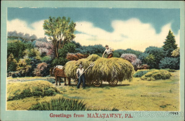 Greetings - Harvest Scene Maxatawny Pennsylvania