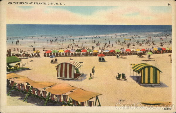 On the Beach at Atlantic City New Jersey