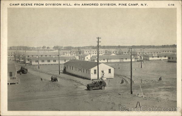 Pine Camp Scene From Divisoin Hill 4h Armored Division Watertown NY Pine Camp Scene From Divisoin Hill 4h Armored Division Watertown NY