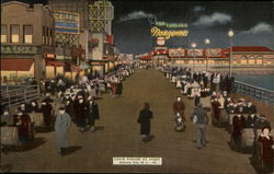 Chair Parade at Night Postcard