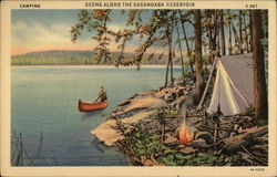 Scene Along the Sacandaga Reservoir Postcard