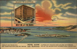 Hotel Manx San Francisco, CA Postcard Postcard