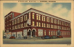 Duncan Hotel Pawhuska, OK Postcard Postcard