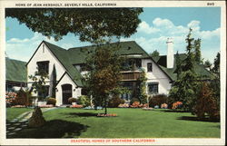 Home of Jean Hersholt Beverly Hills, CA Postcard Postcard