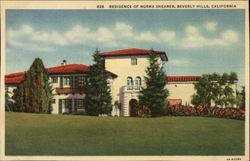 Residence of Norma Shearer Beverly Hills, CA Postcard Postcard