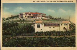Ann Harding's Hilltop Home Postcard
