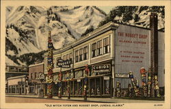 Old Witch Totem and Nugget Shop Postcard