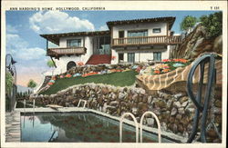 Ann Harding's Home Hollywood, CA Postcard Postcard