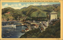 Avalon and Bay from the Chimes Tower Postcard