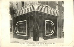 Henry's Bar Postcard