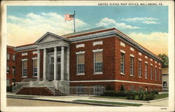 United States Post Office Wellsboro, PA Postcard Postcard