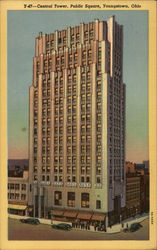 Central Tower, Public Square Youngstown, OH Postcard Postcard