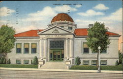 Library Kokomo, IN Postcard Postcard