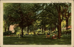 The Park Winona Lake, IN Postcard Postcard