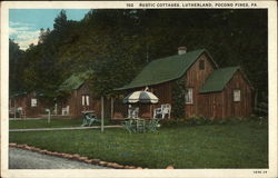 Rustic Cottages, Lutherland Postcard