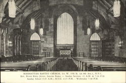 Manhattan Baptist Church Postcard