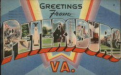 Greetings from Petersburg Virginia Postcard Postcard