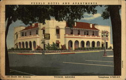 Pueblo Hotel and Apartments Postcard