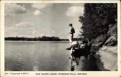 Oak Island Lodge Postcard