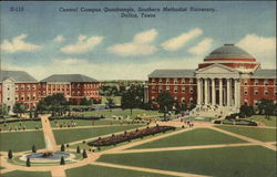Central Campus Quadrangle, Southern Methodist University Postcard