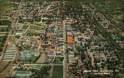 Aerial View Looking North Anniston, AL Postcard Postcard