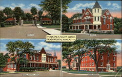 Veterans Facility Scenes Postcard