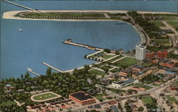 Aerial View Sarasota, FL Postcard Postcard