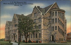 Ball State Teachers' College Muncie, IN Postcard Postcard