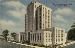 Birmingham City Hanll Alabama Postcard Postcard