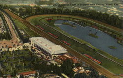 Aerial View of Hialeah Race Course Postcard